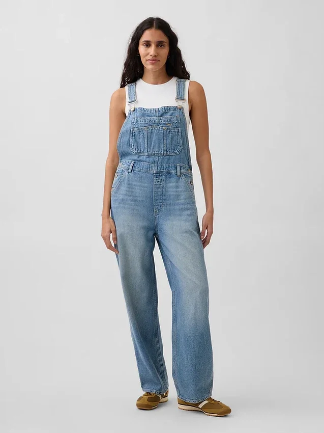 Salopette décontractée en denim ultra-doux