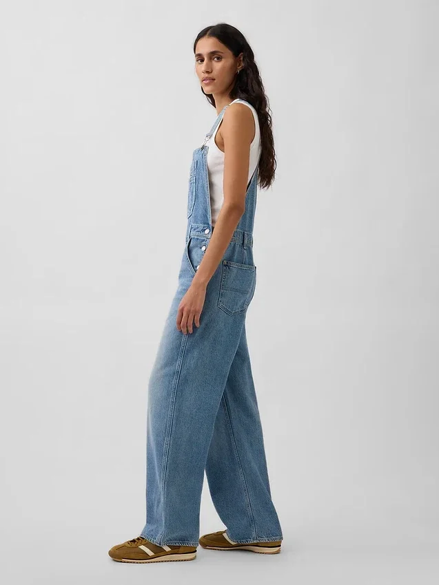 Salopette décontractée en denim ultra-doux