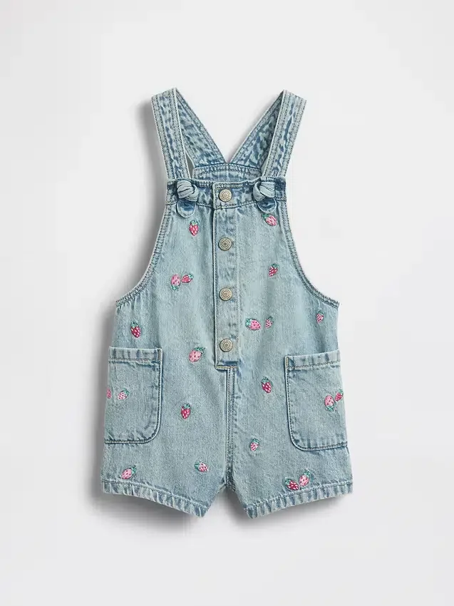 Salopette en denim brodée pour Bébé & Enfant