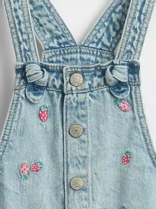 Salopette en denim brodée pour Bébé & Enfant