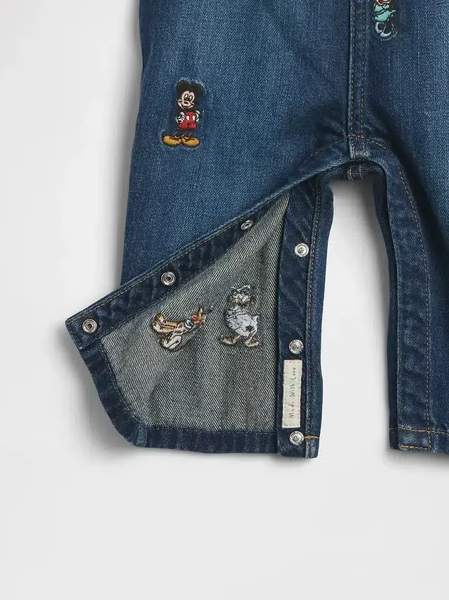 Salopette en denim GAP × Disney Baby