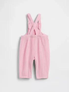 Salopette pour bébé en gaze de coton avec ours Brannan