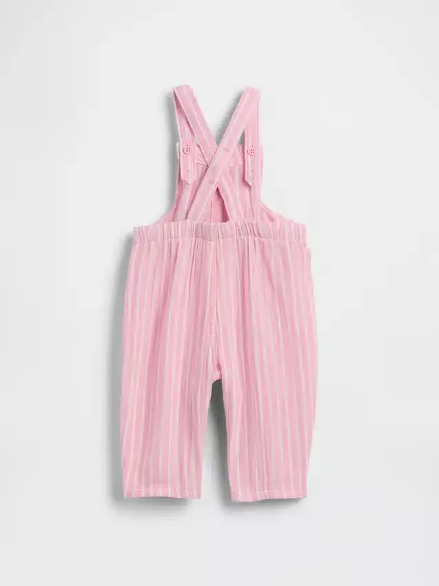 Salopette pour bébé en gaze de coton avec ours Brannan