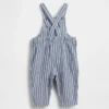 Salopette pour bébé en gaze de coton avec ours Brannan