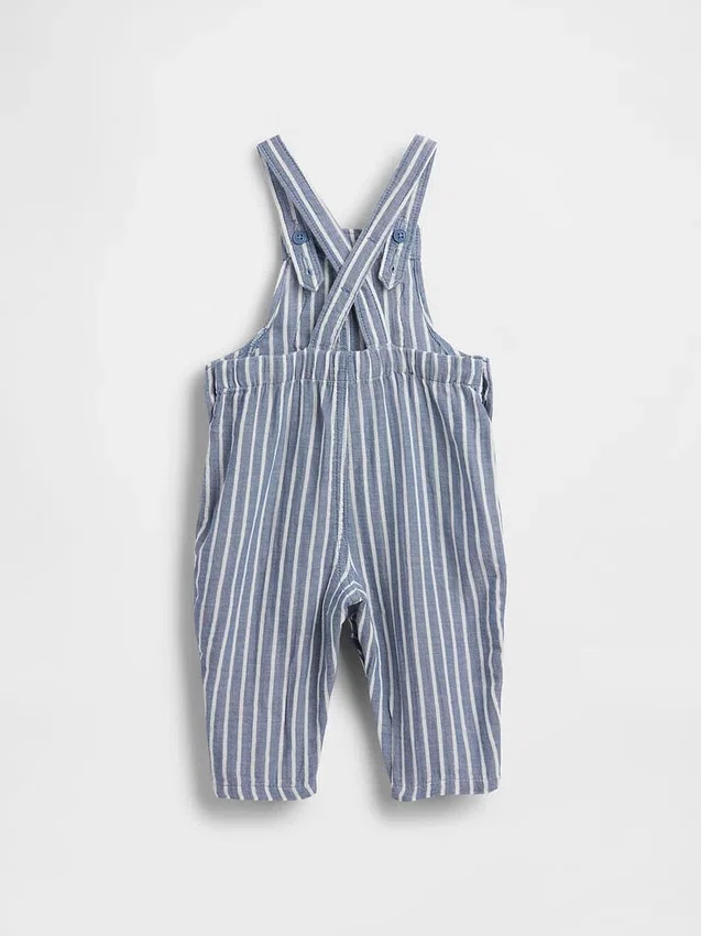 Salopette pour bébé en gaze de coton avec ours Brannan