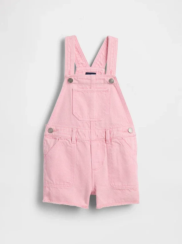 Salopettes courtes en denim ultra-doux pour Bébé & Enfant