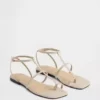 Sandales à bride en T en daim vegan