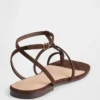 Sandales à bride en T en daim vegan