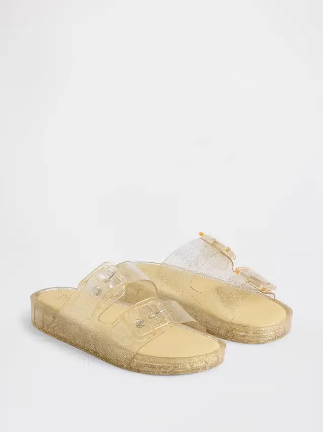 Sandales en plastique à boucles pour enfants