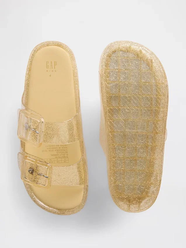 Sandales en plastique à boucles pour enfants