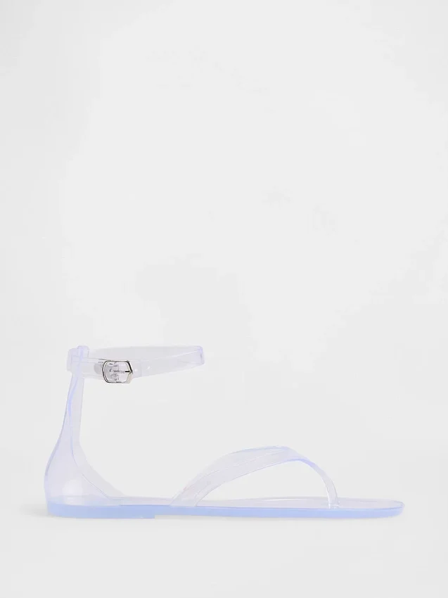 Sandales à lanières en plastique