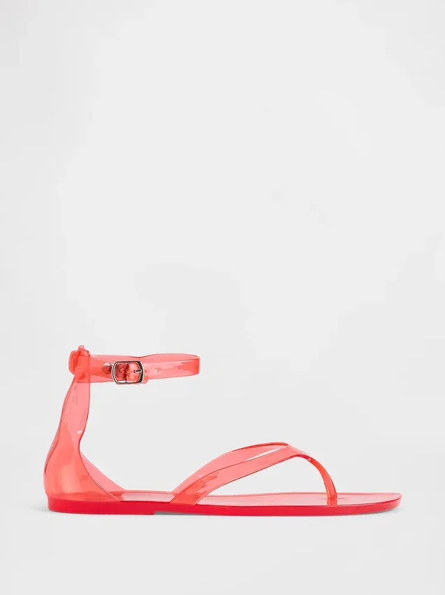 Sandales à lanières en plastique