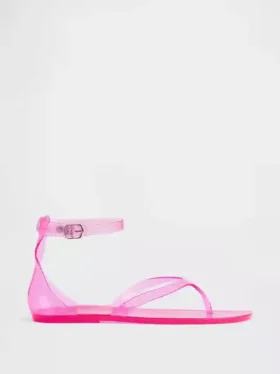 Sandales à lanières en plastique