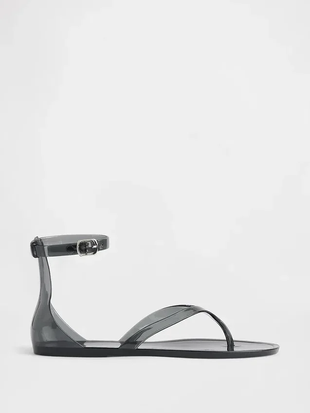 Sandales à lanières en plastique