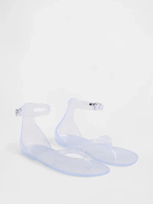 Sandales à lanières en plastique
