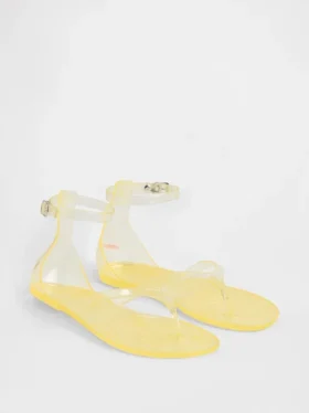Sandales à lanières en plastique