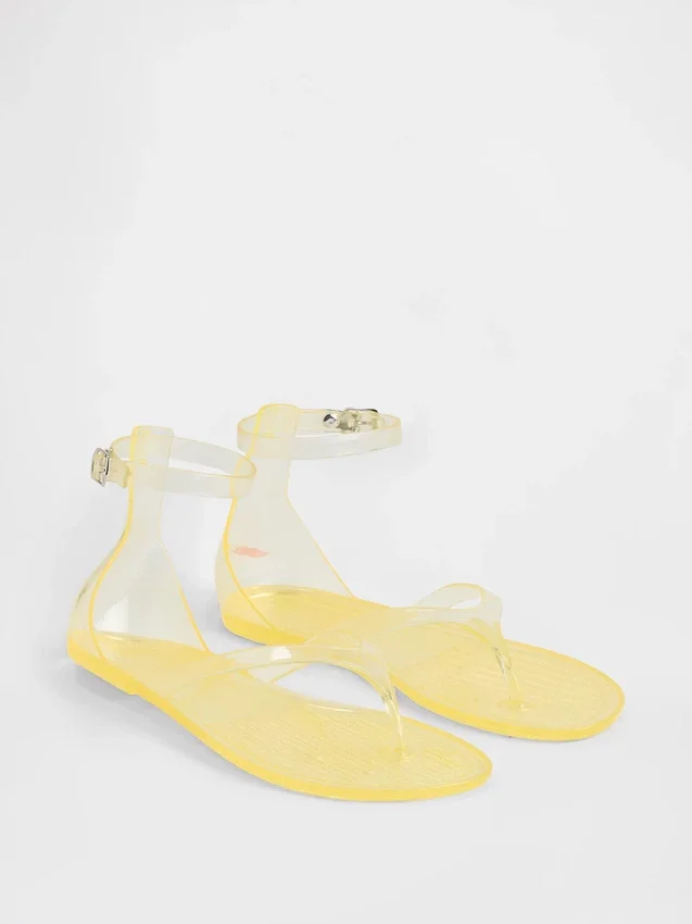 Sandales à lanières en plastique