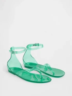 Sandales à lanières en plastique