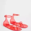 Sandales à lanières en plastique