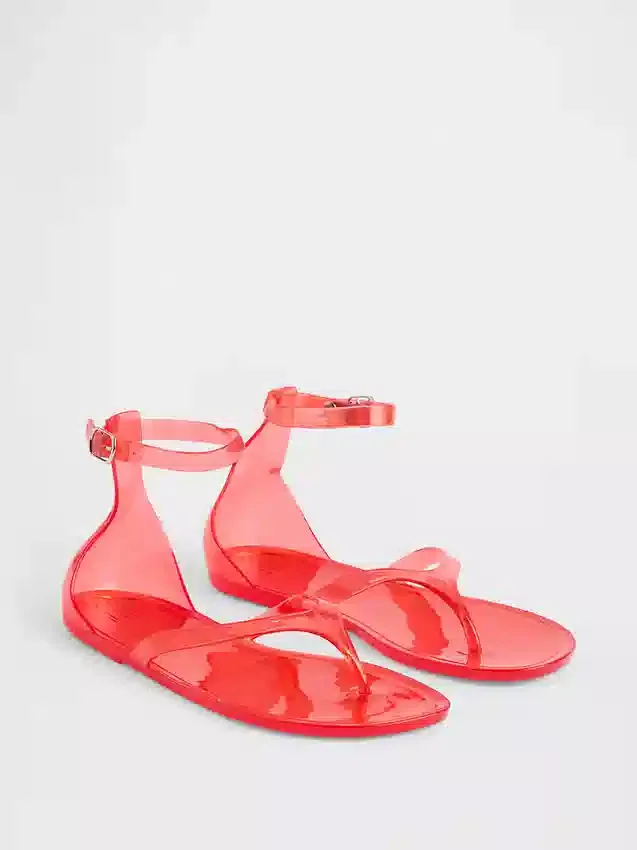 Sandales à lanières en plastique