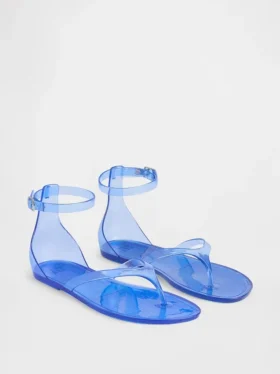 Sandales à lanières en plastique