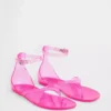 Sandales à lanières en plastique