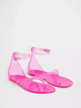 Sandales à lanières en plastique