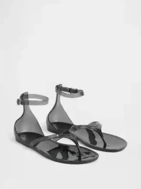 Sandales à lanières en plastique