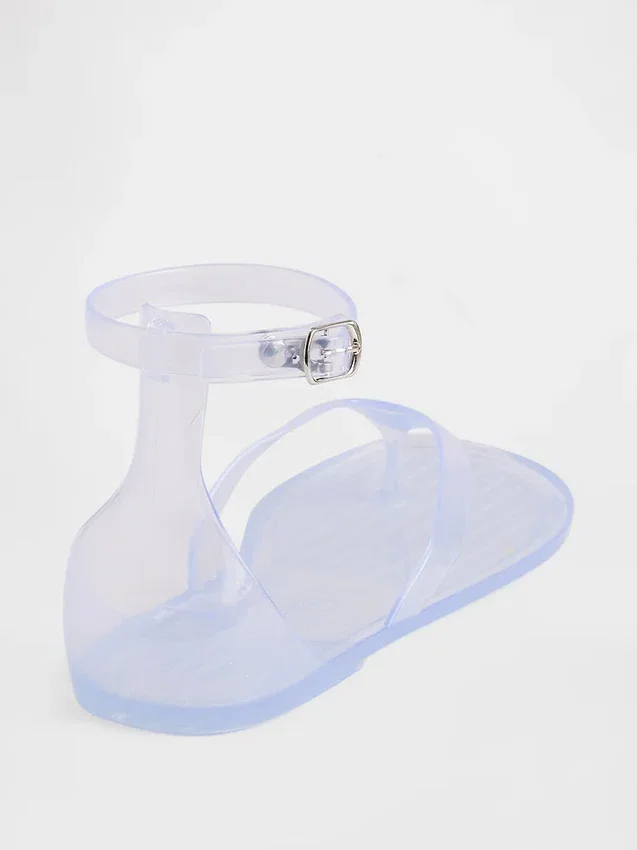 Sandales à lanières en plastique