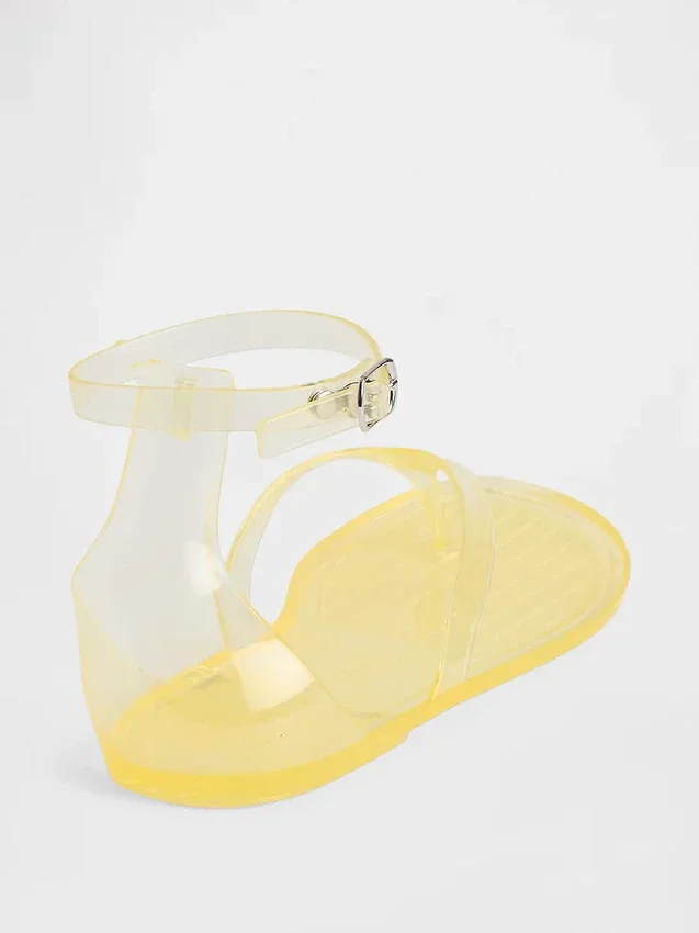 Sandales à lanières en plastique
