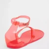 Sandales à lanières en plastique