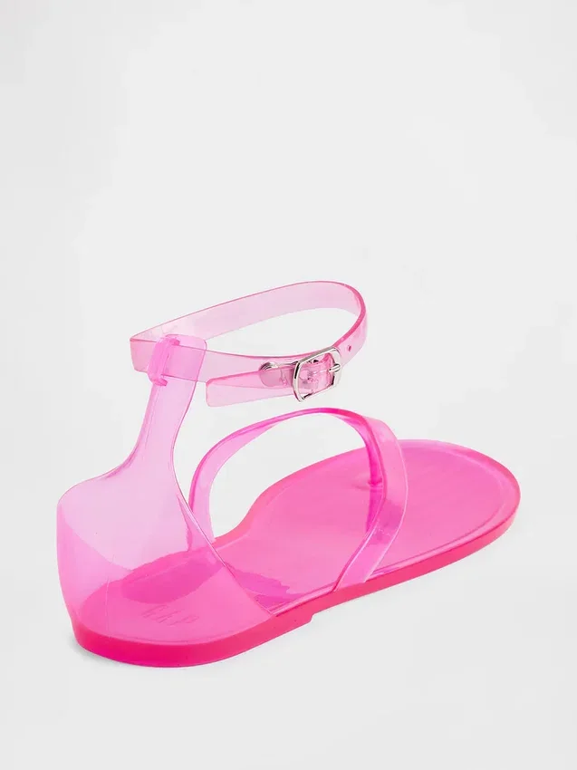Sandales à lanières en plastique
