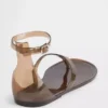 Sandales à lanières en plastique