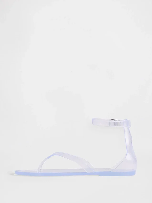 Sandales à lanières en plastique