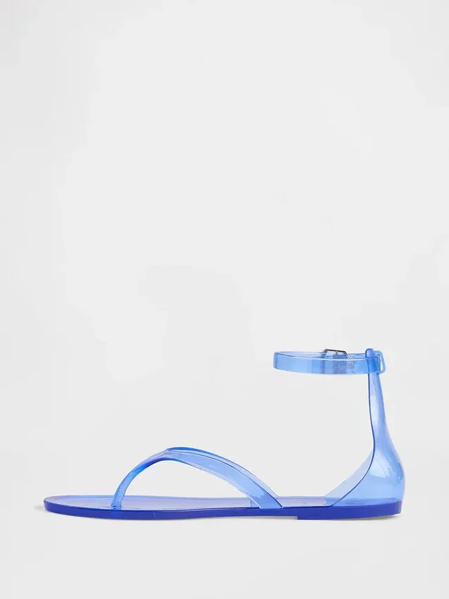 Sandales à lanières en plastique
