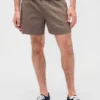 Short ample en mélange de lin de 5,5"