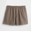Short ample en mélange de lin de 5,5"