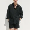 Short ample en mélange de lin de 5,5"