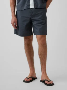 Short ample en popeline 7″