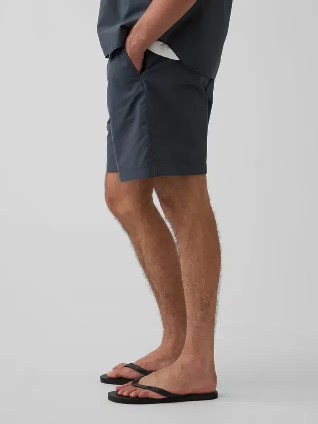 Short ample en popeline 7"
