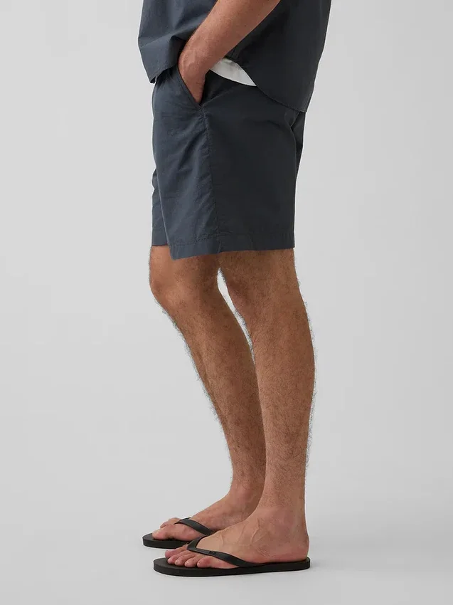 Short ample en popeline 7"