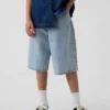 Short baggy en denim ultra-doux pour enfants