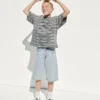Short baggy en denim ultra-doux pour enfants