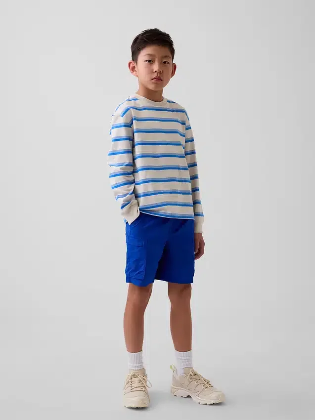 Short cargo décontracté à séchage rapide pour enfant