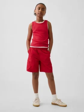 Short cargo décontracté à séchage rapide pour enfant