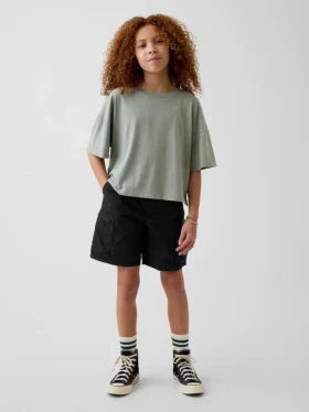 Short cargo décontracté à séchage rapide pour enfant