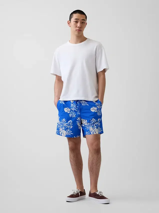 Short de bain ample 6"