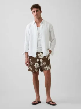 Short de bain ample 6"