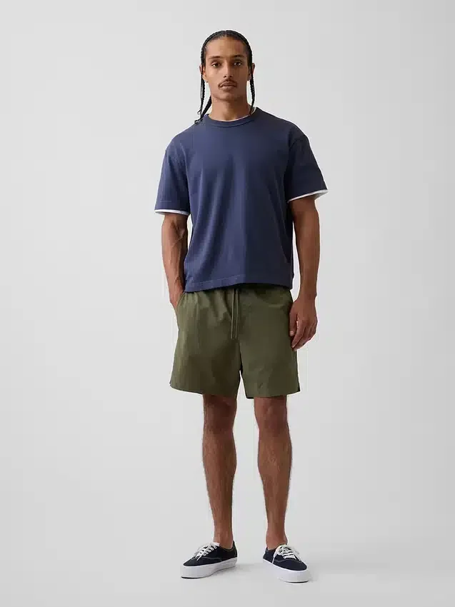 Short de bain ample 6"