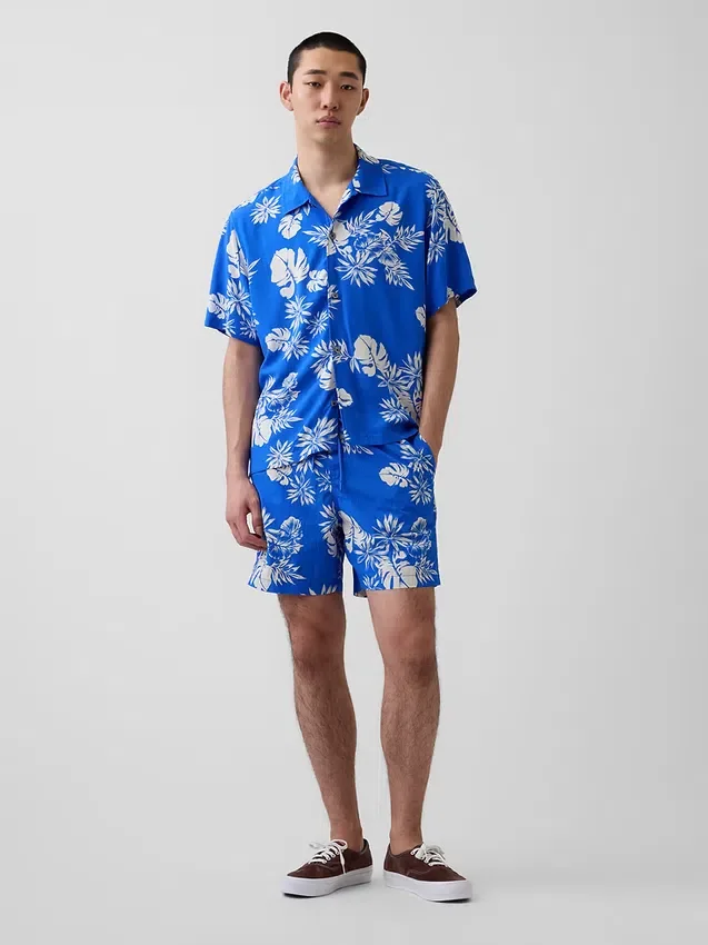 Short de bain ample 6"